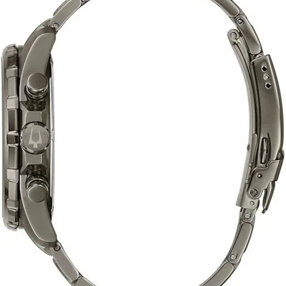 Bulova Men's Marine Star Chronograph Calendar Quartz Gray Watch 43 MM 98B350 - Picture 2 of 4